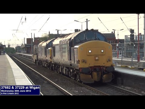 37682 & 37229 at Wigan - 20th June 2012