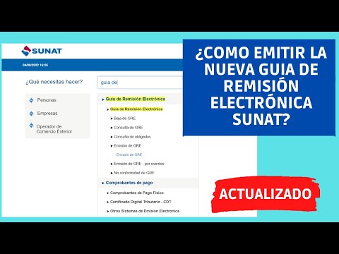 ¿Cómo emitir la nueva Guía de Remision Electrónica SUNAT 2022?