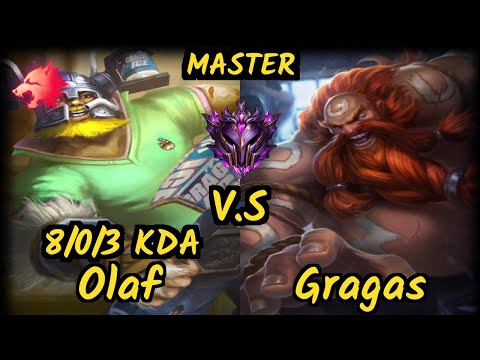 HL Cariok (OLAF) vs GRAGAS - 8/0/3 KDA JUNGLE GAMEPLAY - BR Ranked MASTER