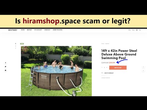 Hiramshop reviews! Is hiramshop.space scam or legit website? Why Bestway has so cheap pools?