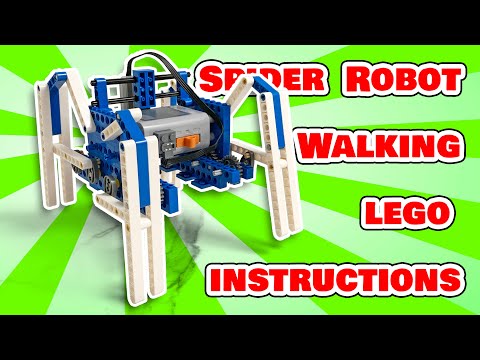 LEGO building instructions SPIDER robot walking - Lego Education 9686