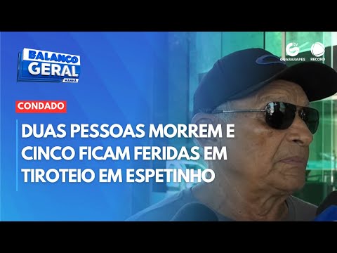 Tiroteio em Condado deixa dois mortos e três feridos