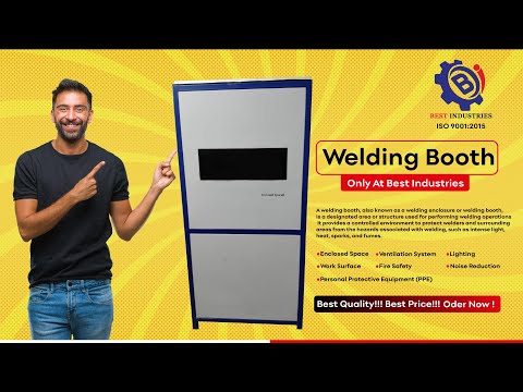 Stainless steel welding booth