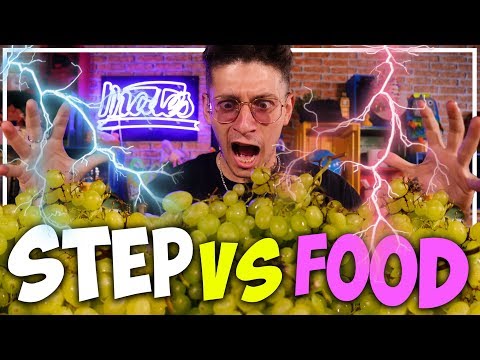 STEP VS FOOD - 6kg OF GRAPES!! *ended badly*