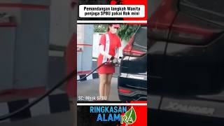 Download lagu Beautiful gas station attendant wearing a mini skirt #shorts #shortviral mp3