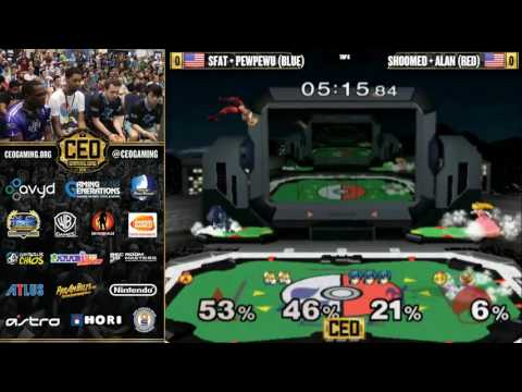 CEO2016 - CLG.SFAT + CLG.PewPewU vs. WFX | Shroomed + Alan - Melee Doubles Top8