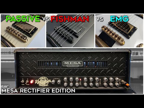 Passive VS Fishman VS EMG pickups! (Mesa Rectifier Edition)