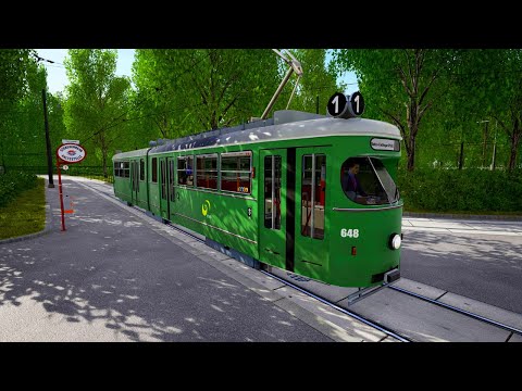 TramSim E1 Repaint Belgrade Green Gameplay