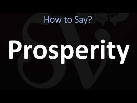 Part of a video titled How to Pronounce Prosperity? (CORRECTLY) - YouTube