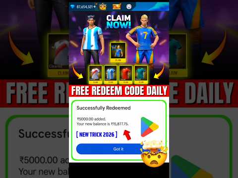 Free Redeem Code 100 | Google Play Store Redeem Code | How to Get Free Redeem Codes 2026 #redeemcode