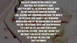 Iggy Azalea - Beg For It Ft. Mø (Lyric Video) (Clean Version) [Lyrics on Screen]