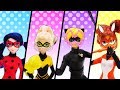 Ladybug and Cat Noir dolls | Videos for kids with toys