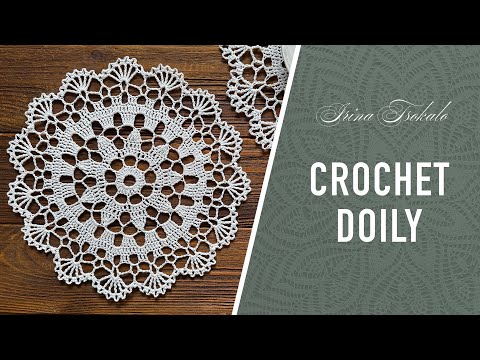 Simple and charming crochet DOILY for beginners 🤍