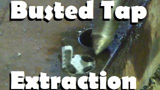 Manly-man skills: Remove a broken tap the hard way.