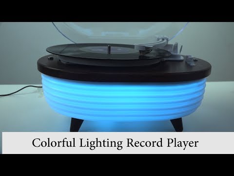 Colorful Lighting Record Player