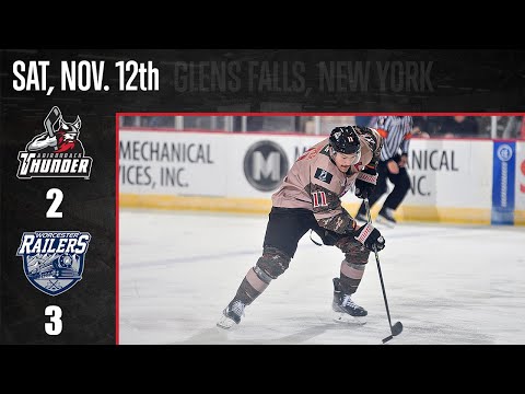 11/12/22 Worcester Railers 3 - Adirondack Thunder 2 (SOL)