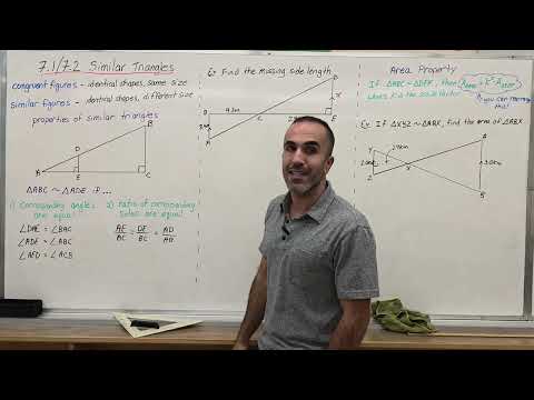 7.1/7.2 Similar Triangles (Grade 10 Academic, MPM2D)