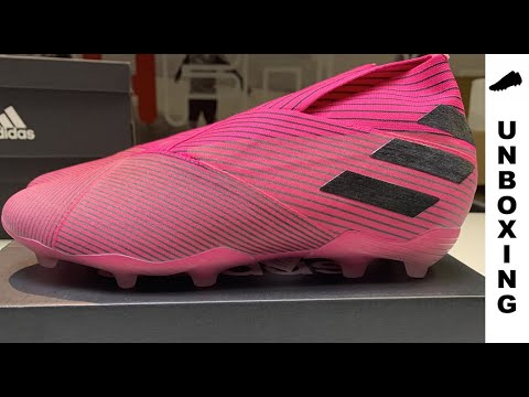 adidas Nemeziz 19+ FG/AG Hard Wired - Shock Pink/Core Black Kids