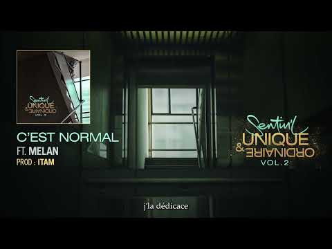 Sentin'l - C'est normal ft. Melan (Prod Itam) (Lyrics vidéo)