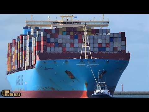 Shipspotting ROTTERDAM Port 2023 - MARIE MAERSK & more huge ships!