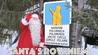 Santa Claus is everywhere in Rovaniemi 😲🦌🎅 the official hometown of Father Christmas in Lapland