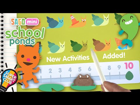 More Counting & Spelling Activities with New Ponds Topic in Sago Mini School