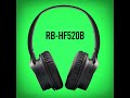 Belaidės gatvės ausinės Panasonic RB-HF520BE-K, Juodos