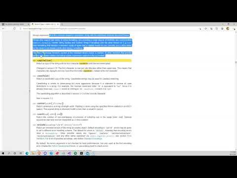 Learn Python Video 8 String Methods