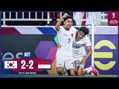 #AFCU23 | Q-Final : Korea Republic 2 - 2 (PSO 10 - 11) Indonesia