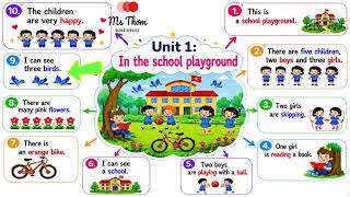 UNIT 1: IN THE SCHOOL PLAYGROUND_ Luyện nói miêu tả tranh