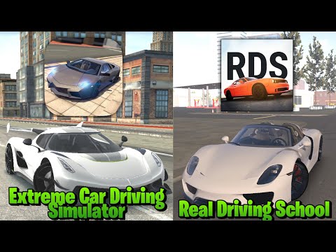 Extreme Car Driving Simulator vs Real Driving School Game Comparison