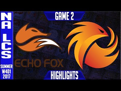 Echo fox vs Phoenix1 Highlights Game 2 | NA LCS Week 4 Summer 2017 | FOX vs P1 G2