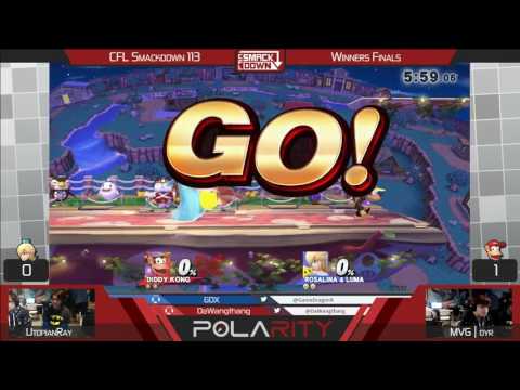 CFL Smackdown 113 WiiU - UtopianRay (Rosalina) vs MVG Dyr (Diddy Kong) - Winners Finals