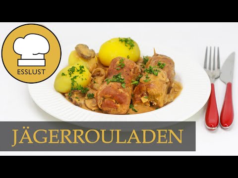 Deftige JÄGERROULADEN mit Pilzsauce