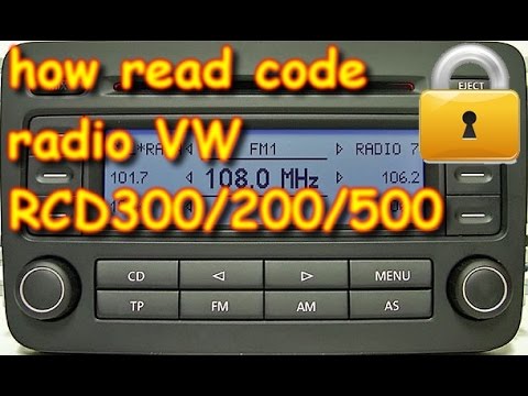 Volkswagen Radio RCD300 how you can read PIN code with Xprog