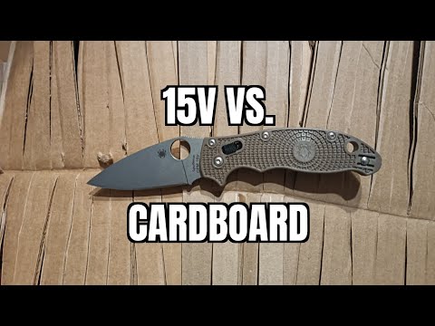 We Did Edge Retention Testing On Spyderco's 15V!!!
