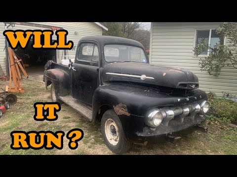 Thumbnail for 1952 Ford 1/2 Ton Truck First Start With Rebuilt Flathead.  Will it Run? by 1952 Ford