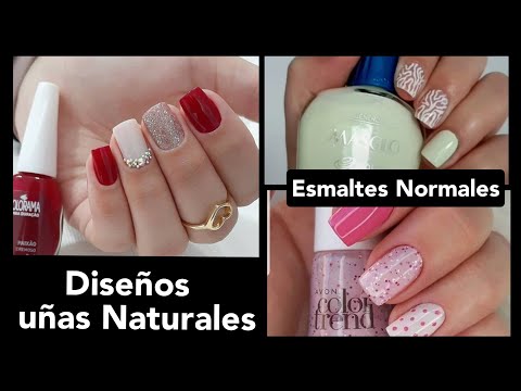 DISEÑOS  DE UÑAS NATURAL 2022 CON ESMALTES NORMALES #uñas2022 #uñasdecoradas #tendenciaenuñas #2022