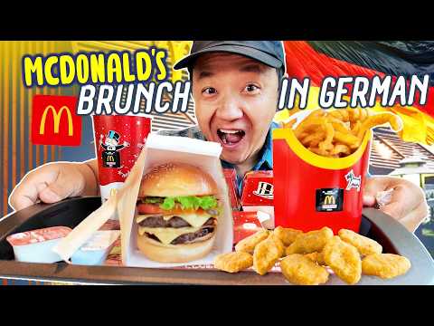 Trying McDonald’s Menu Items I’ve NEVER Seen Before in Berlin, Germany!