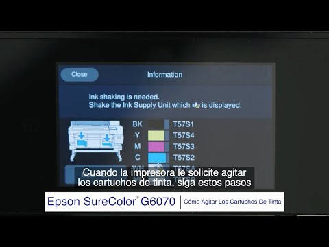 Procedimiento para Agitar los Paquetes de Tinta