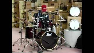 Video thumbnail for Pearl VSX Drum kit Strata Red by Paul Stark