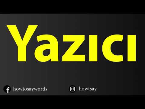 How To Pronounce Yazici