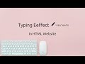 How To Make Typing Effect In HTML CSS Website | Dynamic Using Typed JS