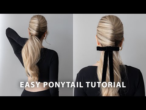 How to Easy French Twist Ponytail Hairstyle