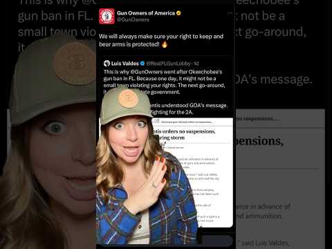 GOA Let’s Mayor Know 2A Rights Don’t Disappear During Hurricanes #2ndamendment #shortsvideo #shorts Thumbnail