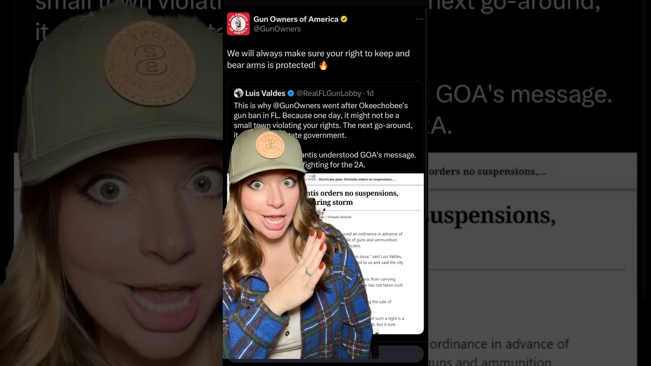 GOA Let’s Mayor Know 2A Rights Don’t Disappear During Hurricanes #2ndamendment #shortsvideo #shorts