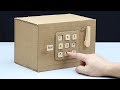 Build A Safe With Combination Number Lock From Cardboard