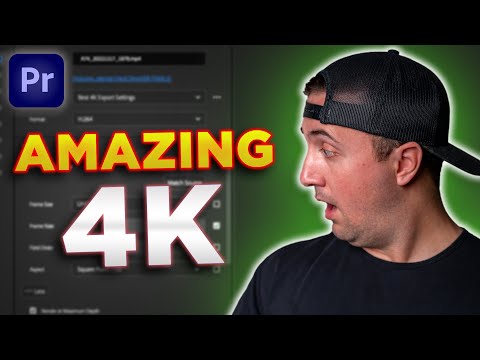 4k Export Settings Premiere Pro 2023 - Amazing Quality