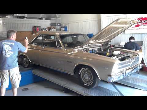 The Max Wedge on the dyno, uncorked