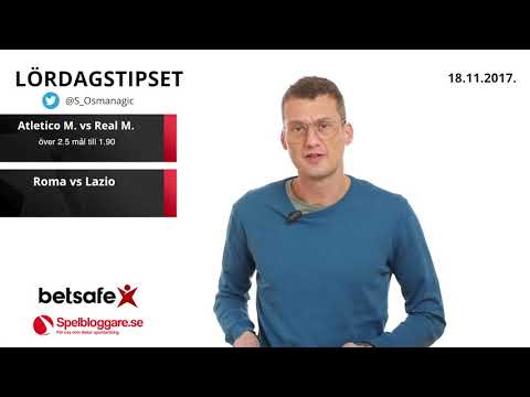 Speltips Arsenal - Tottenham, Roma - Lazio Atlético - Real Madrid lördag 18/11